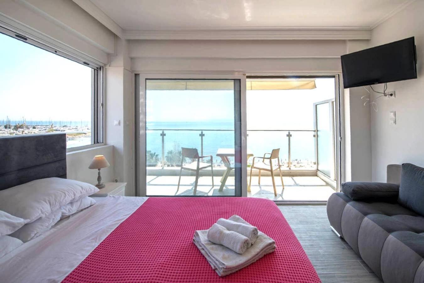 Breathtaking Seaview Studio In Athenian Riviera Exterior foto